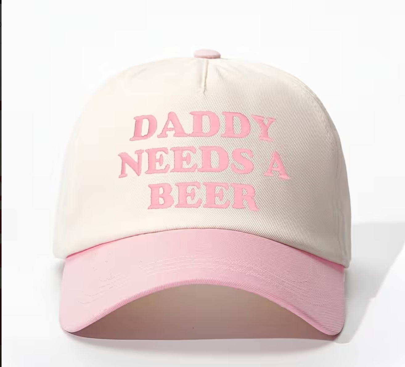 Embroidered DADDY Color Block Cap