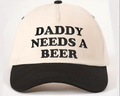 Embroidered DADDY Color Block Cap.