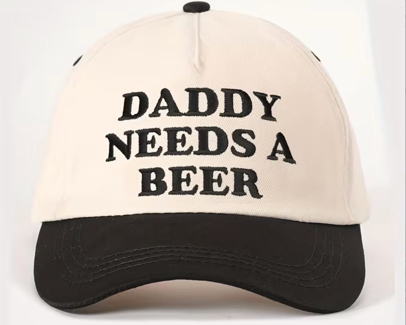 Embroidered DADDY Color Block Cap.